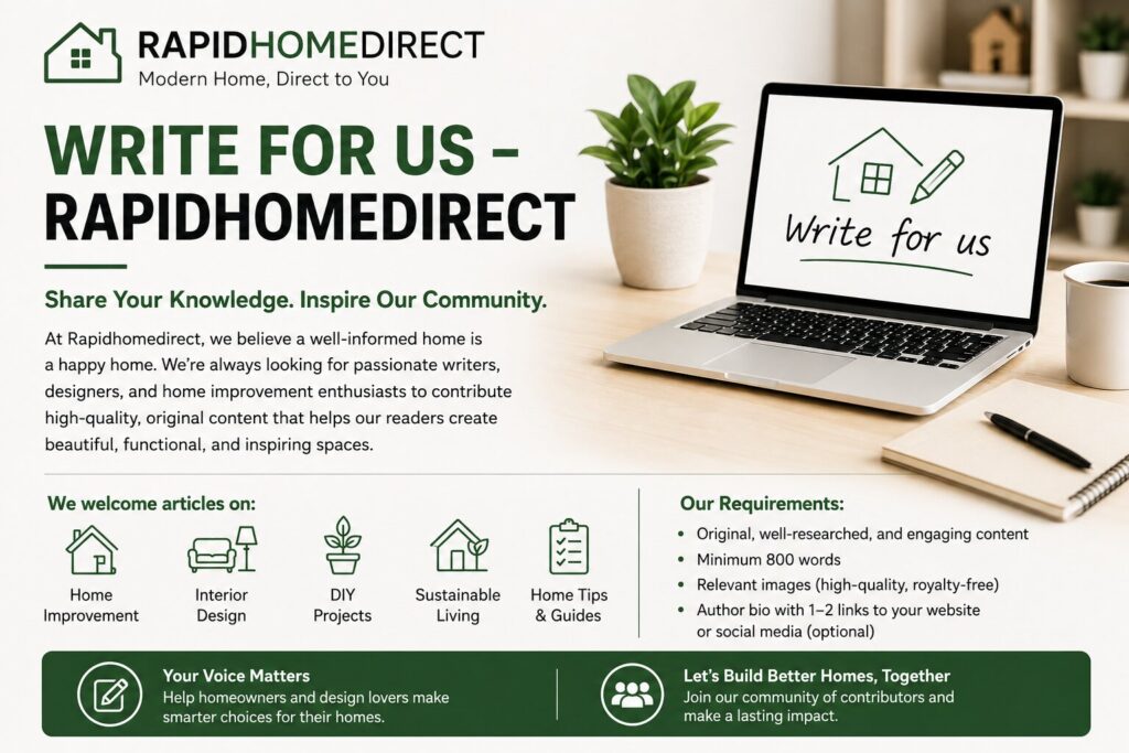 Write for Us – Rapidhomedirect